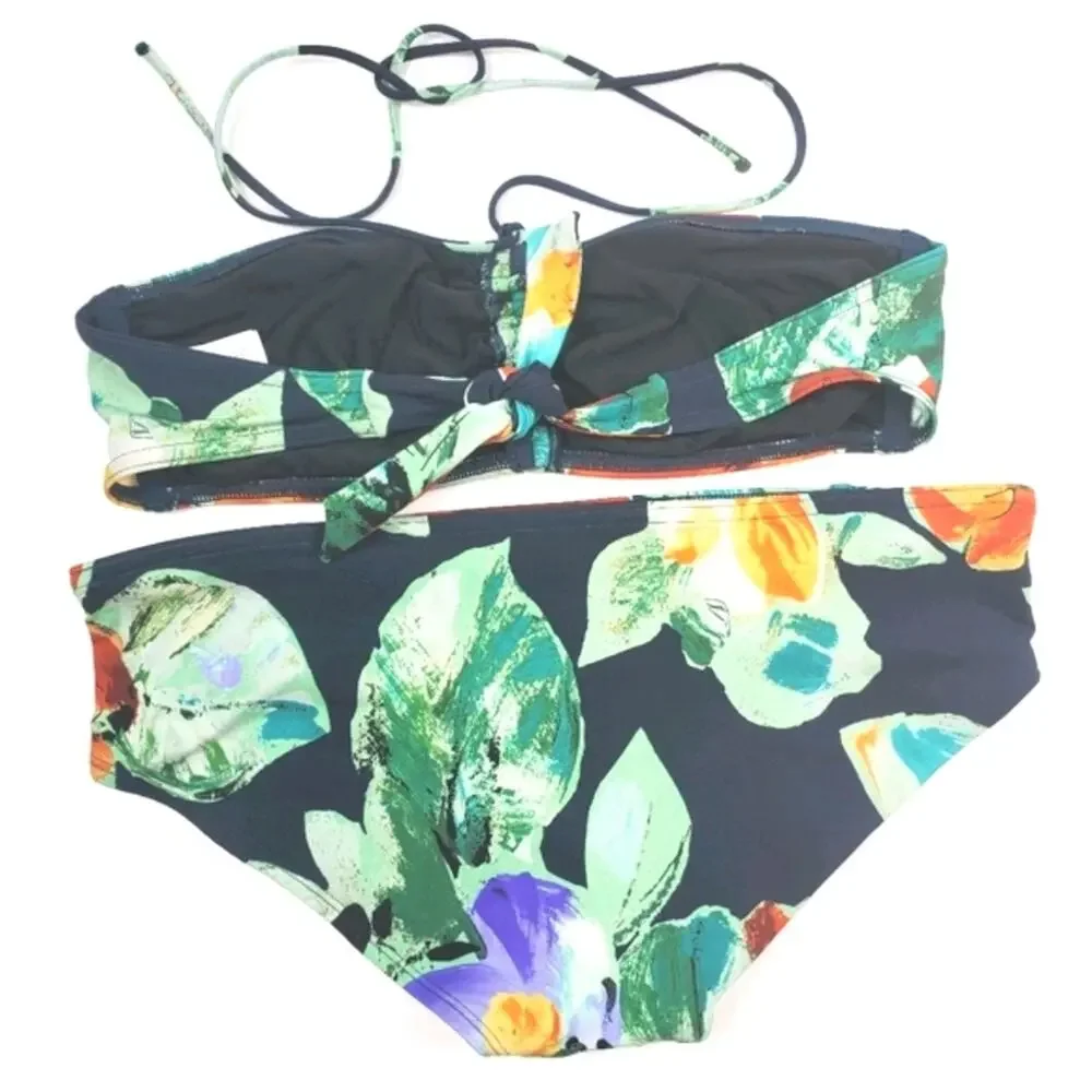 Gap Body Floral Bandeau Bikini size small